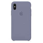 Husa Silicon pentru iPhone Xs, Lavender Grey MOFT